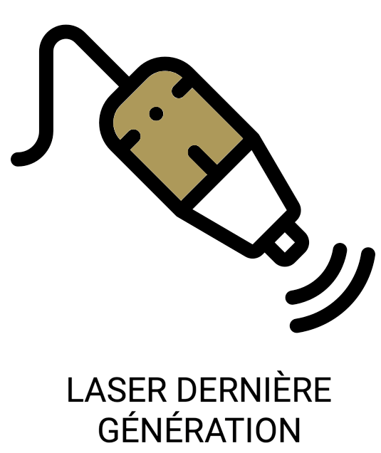 Icône laser dernière génération.